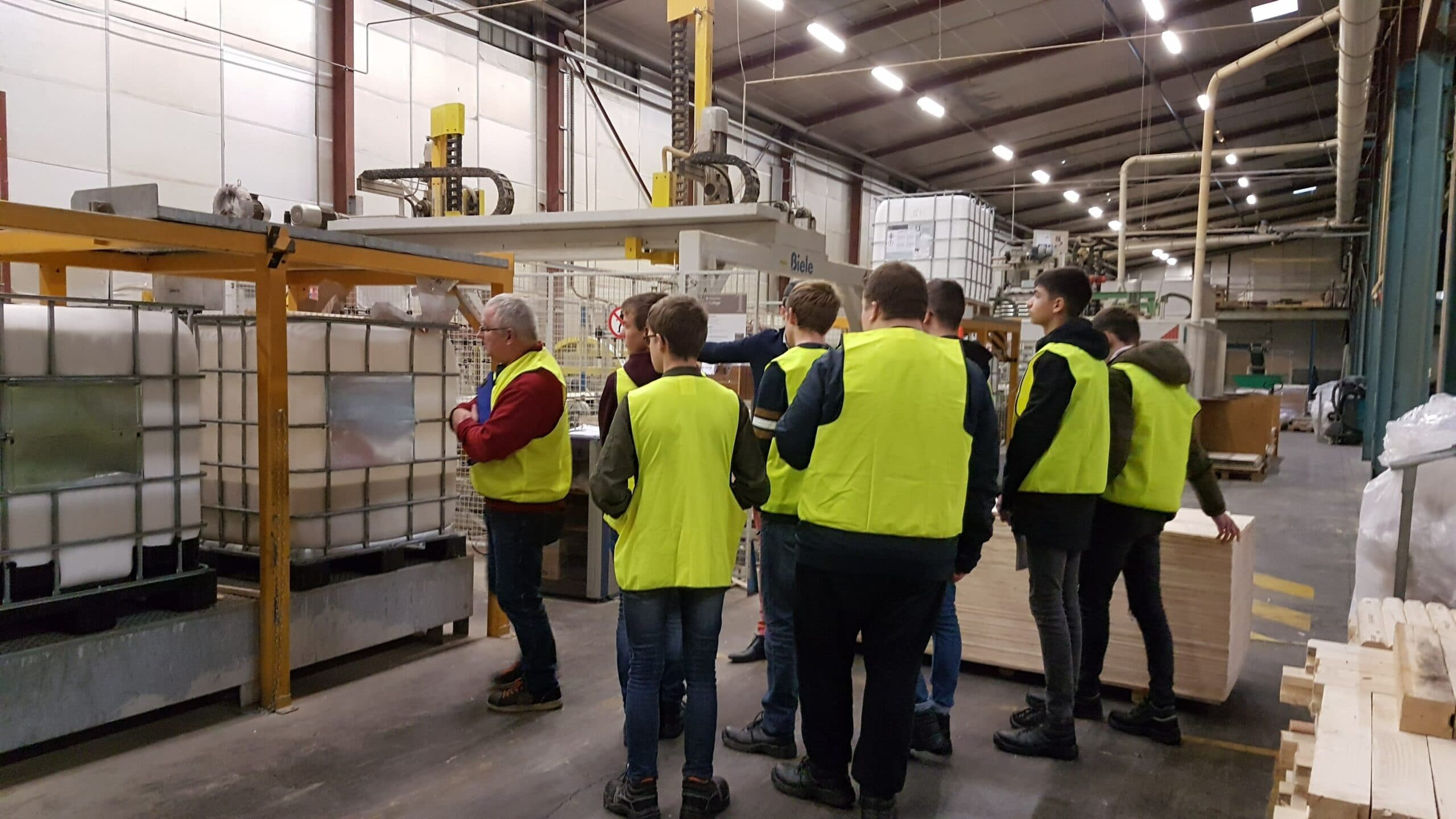 Visite d'une entreprise avec une classe